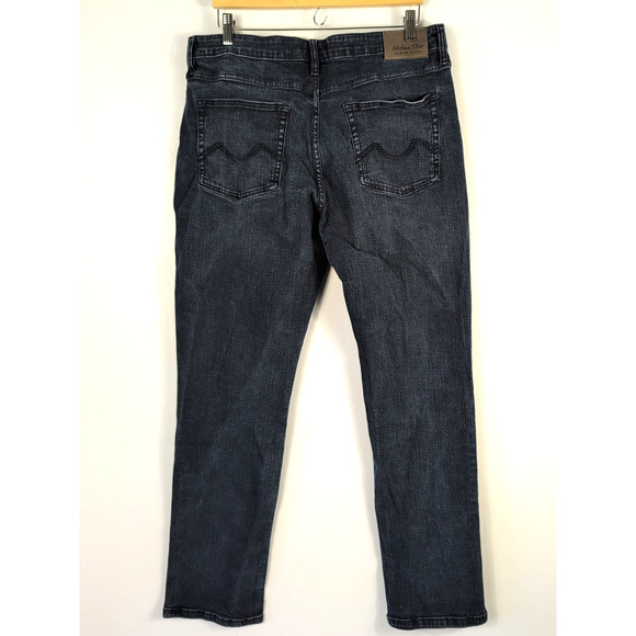 Urban Star Men’s Relaxed Fit Jeans 36x34 Dark Wash Denim Classic Straight Leg - Picture 4 of 16